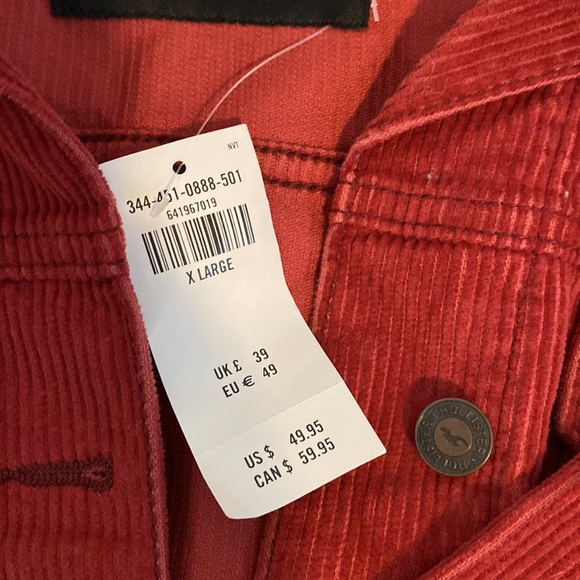 Red corduroy jacket - Picture 5 of 5
